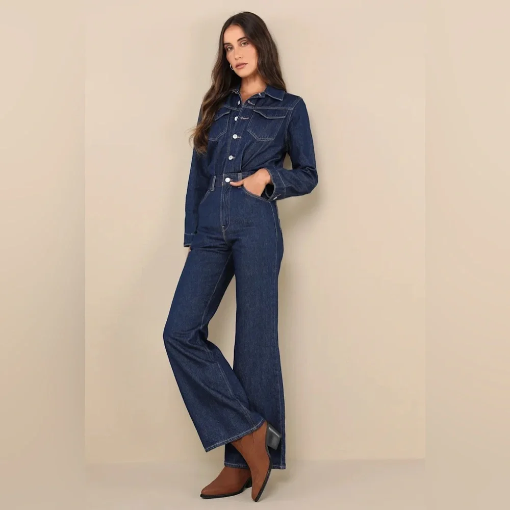 Levi’s Western Jumpsuit - Let’s Get Lost - Rigid Denim | 28 - Picture 4 of 7